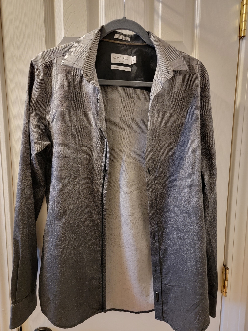 Calvin Klein Premium Gray Button-Up Shirt